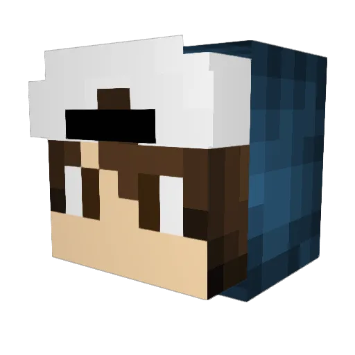 TZBilder Minecraft avatar head, 3D render