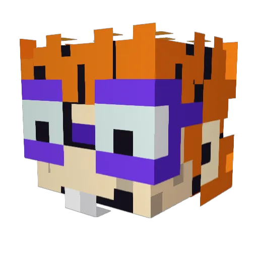TZCoronel Minecraft avatar head, 3D render