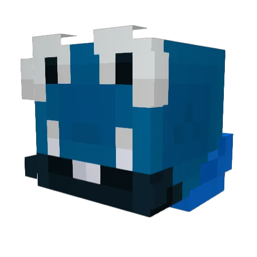 TZT1000 Minecraft avatar head, 3D render