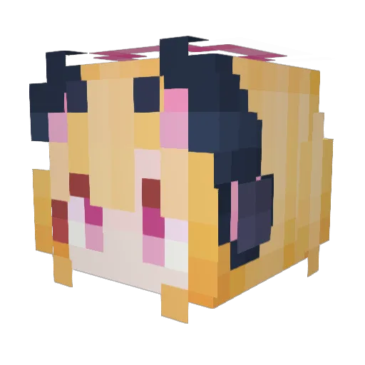 TZXH_yh Minecraft avatar head, 3D render