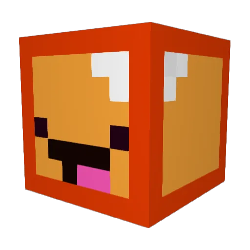 TZXPLAYZ Minecraft avatar head, 3D render
