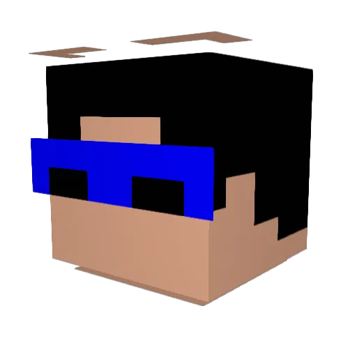 TZadRa Minecraft avatar head, 3D render