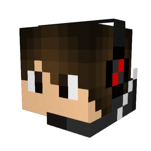 TZijlstra Minecraft avatar head, 3D render