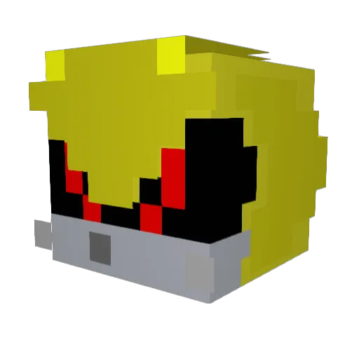 T_0_Mek Minecraft avatar head, 3D render