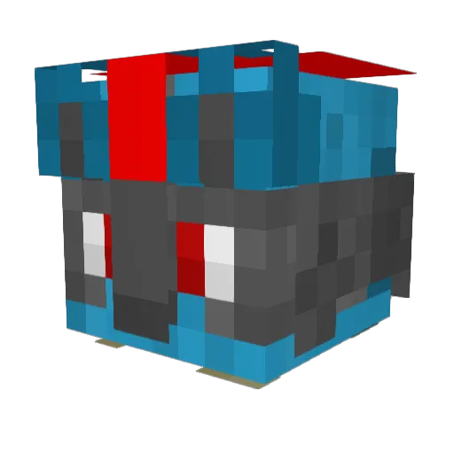 T_A_I_L Minecraft avatar head, 3D render