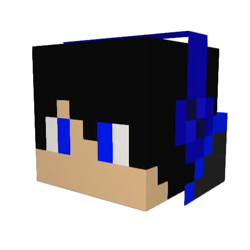 T_BALLER Minecraft avatar head, 3D render
