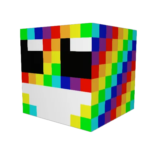 T_Bex Minecraft avatar head, 3D render