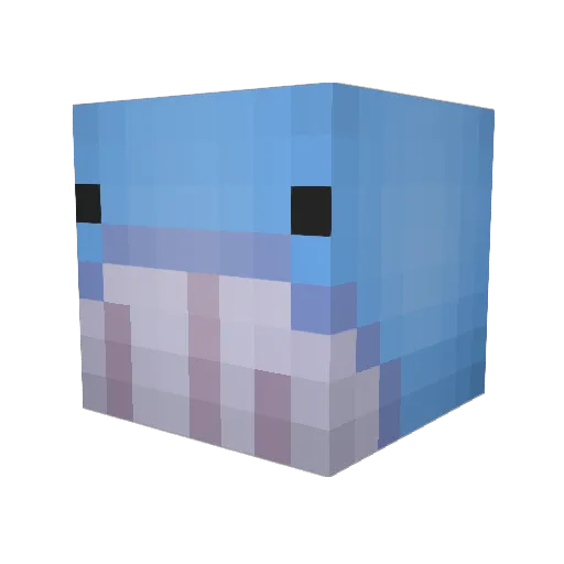 T_CATS Minecraft avatar head, 3D render
