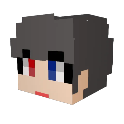 T_Chris Minecraft avatar head, 3D render