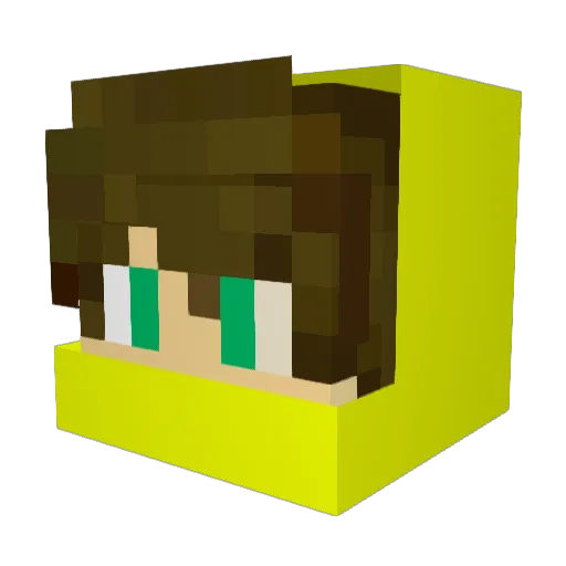 T_Clash Minecraft avatar head, 3D render