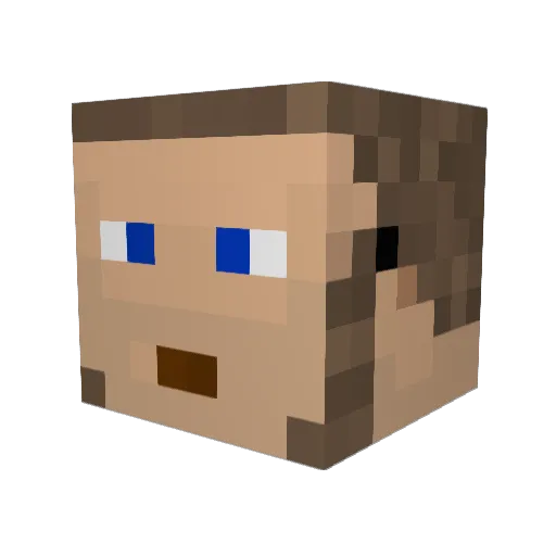 T_Dawg05 Minecraft avatar head, 3D render