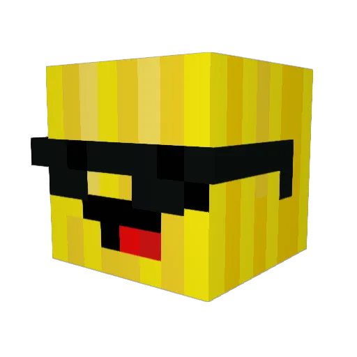 T_HELL_BOY Minecraft avatar head, 3D render