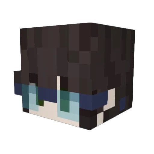 T_H_O_G_1 Minecraft avatar head, 3D render