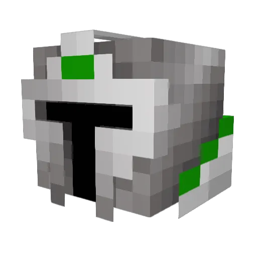 T_Jeux Minecraft avatar head, 3D render