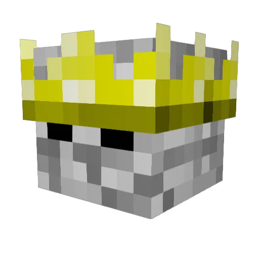 T_K35 Minecraft avatar head, 3D render