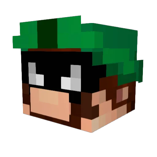 T_Menace Minecraft avatar head, 3D render