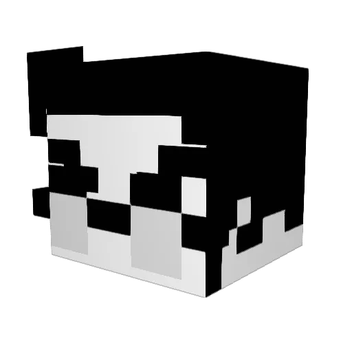 T_Moon Minecraft avatar head, 3D render