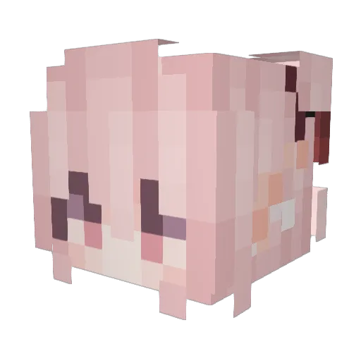 T_Morii_T Minecraft avatar head, 3D render
