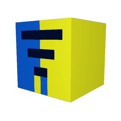T_Qwota Minecraft avatar head, 3D render