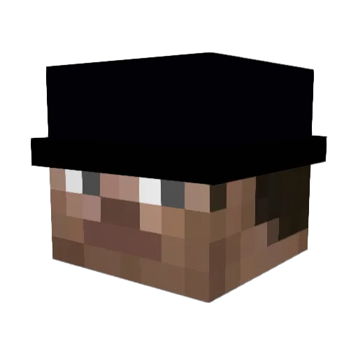 T_R_4 Minecraft avatar head, 3D render