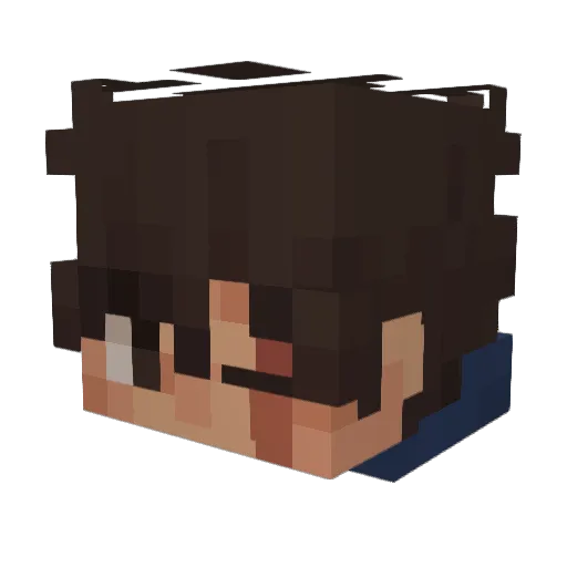 T_Rex812 Minecraft avatar head, 3D render