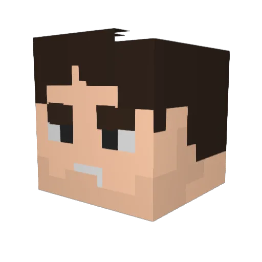 T_Rizzle12 Minecraft avatar head, 3D render