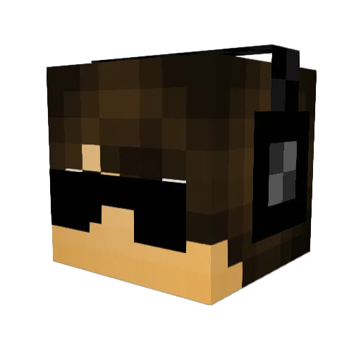 T_SON18 Minecraft avatar head, 3D render