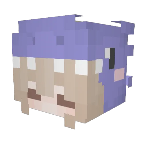 T__TX Minecraft avatar head, 3D render
