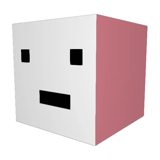 T_eemo Minecraft avatar head, 3D render