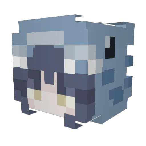 T_i_l_l_y Minecraft avatar head, 3D render