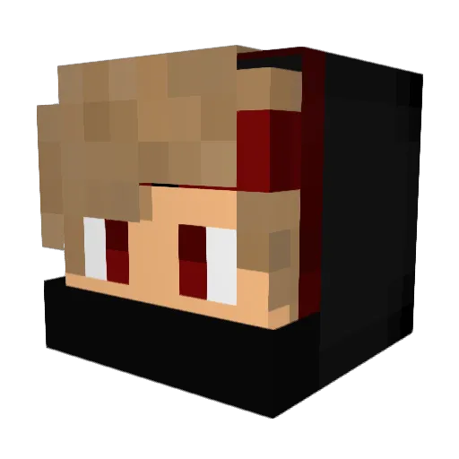 T_kingpvp Minecraft avatar head, 3D render