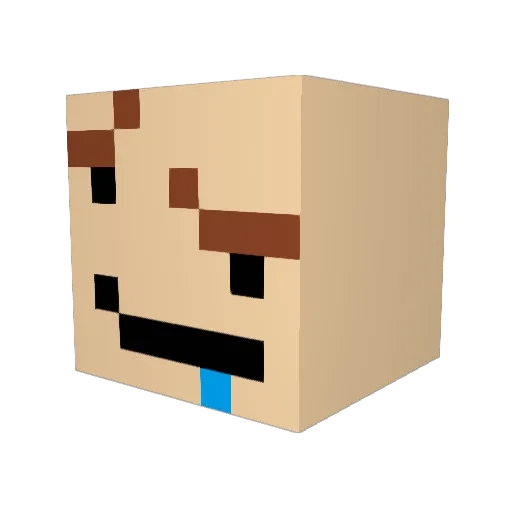 T_rex1223 Minecraft avatar head, 3D render