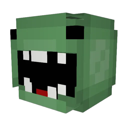 T_rx Minecraft avatar head, 3D render