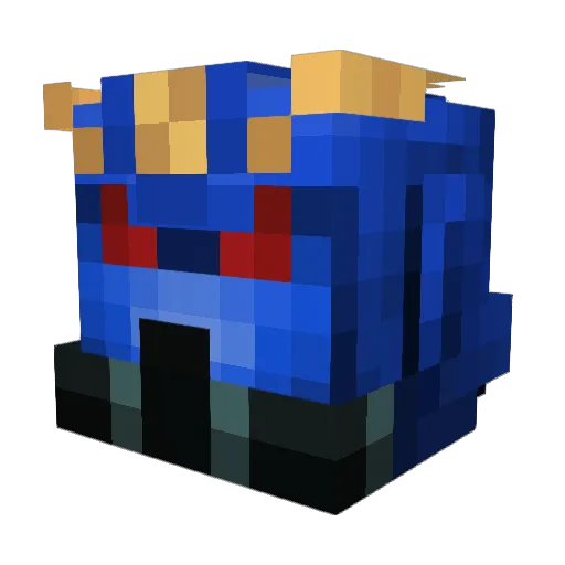 T_urbojet Minecraft avatar head, 3D render