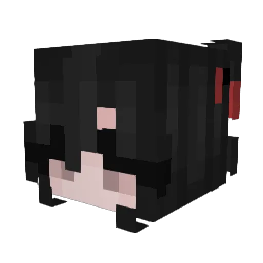 T_yoru Minecraft avatar head, 3D render