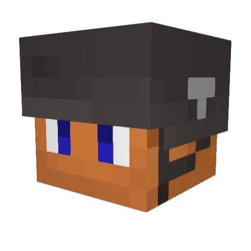 Ta183 Minecraft avatar head, 3D render
