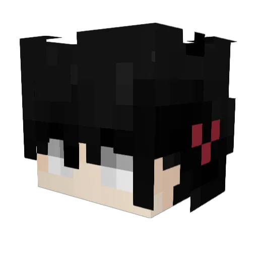 Ta7a_ Minecraft avatar head, 3D render