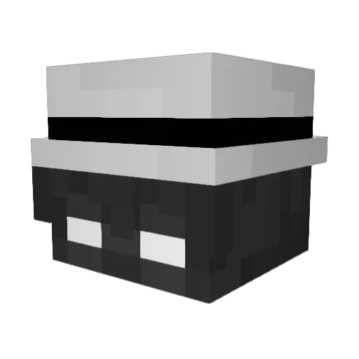 Ta7x Minecraft avatar head, 3D render