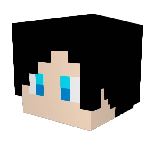 TaBNiS Minecraft avatar head, 3D render
