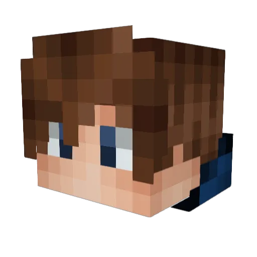 TaFyCS Minecraft avatar head, 3D render