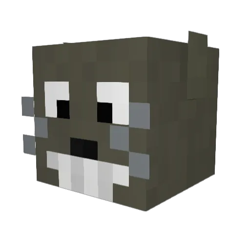 TaKu0428 Minecraft avatar head, 3D render