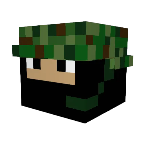 TaLaW13 Minecraft avatar head, 3D render