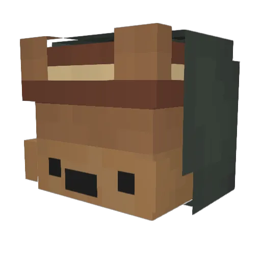 TaMbI_ Minecraft avatar head, 3D render