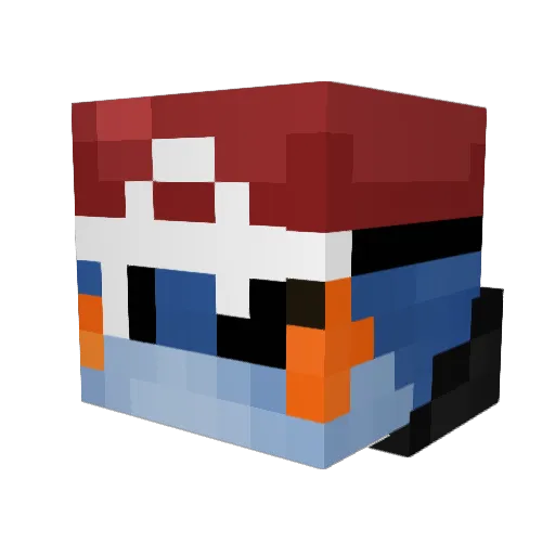 TaNiT1337 Minecraft avatar head, 3D render