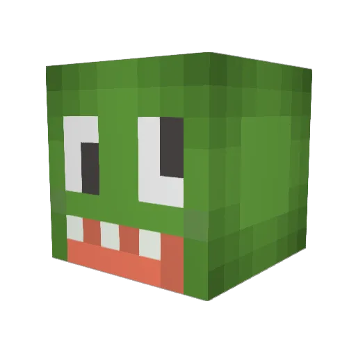 TaS_Esx Minecraft avatar head, 3D render