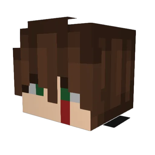 TaT_jojo Minecraft avatar head, 3D render