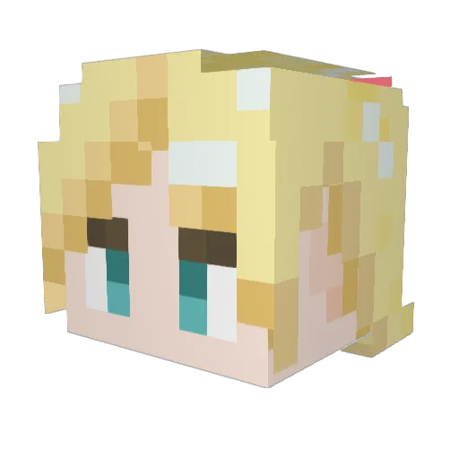 TaTaRaKaMo Minecraft avatar head, 3D render