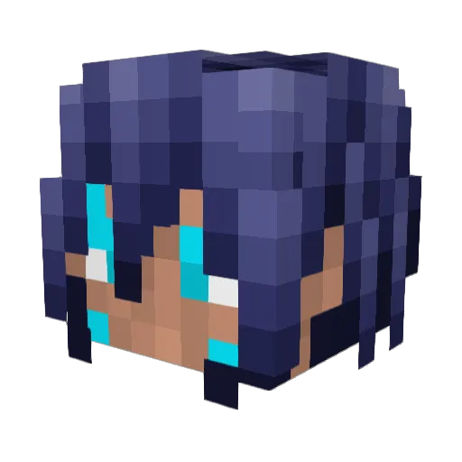Ta_tajah Minecraft avatar head, 3D render