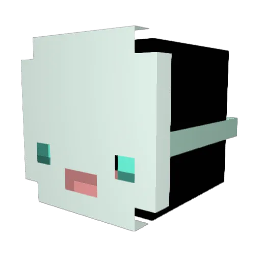 Taa_ys Minecraft avatar head, 3D render
