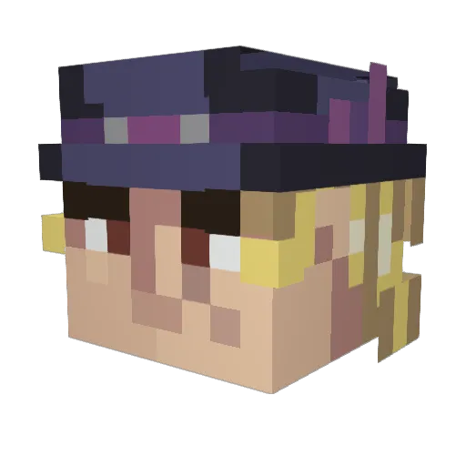 Taab01 Minecraft avatar head, 3D render